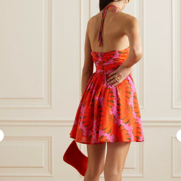 FARM Rio Red and Pink Mini Dress - Picture 4 of 5